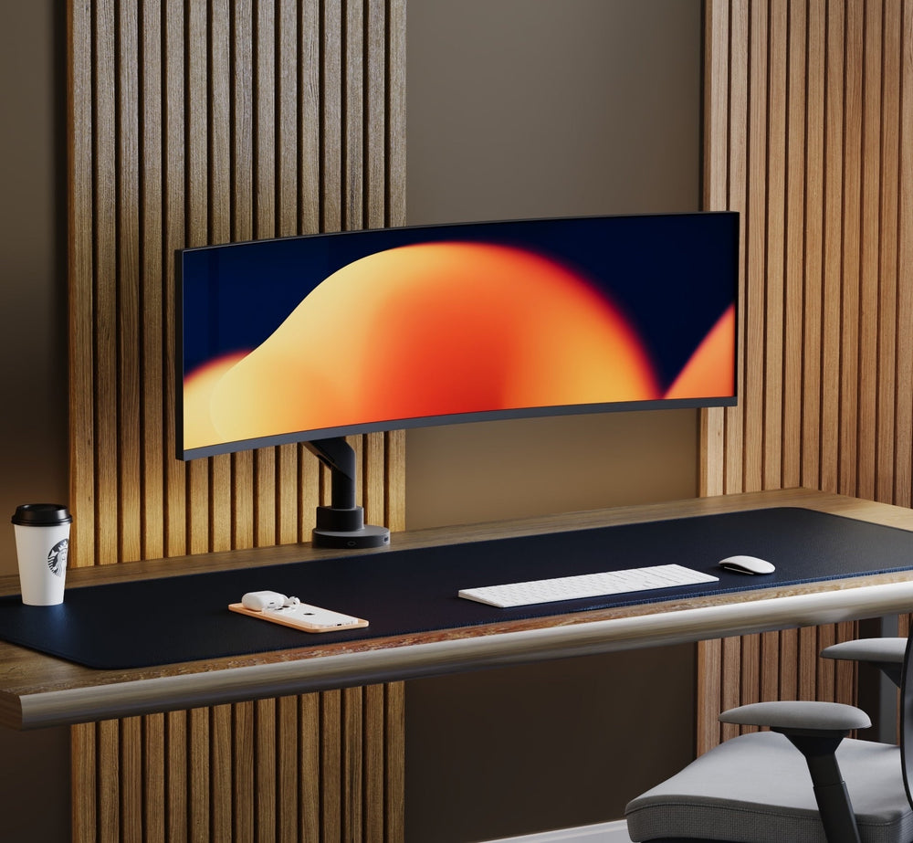 Alberenz® Wytrzymały uchwyt do monitora z siłownikiem gazowym (do 57 cali)