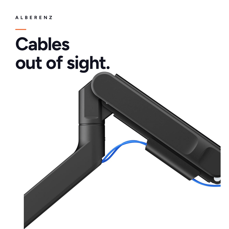 Alberenz® Heavy Duty Gas Spring Monitor Mount (up to 57 inches)