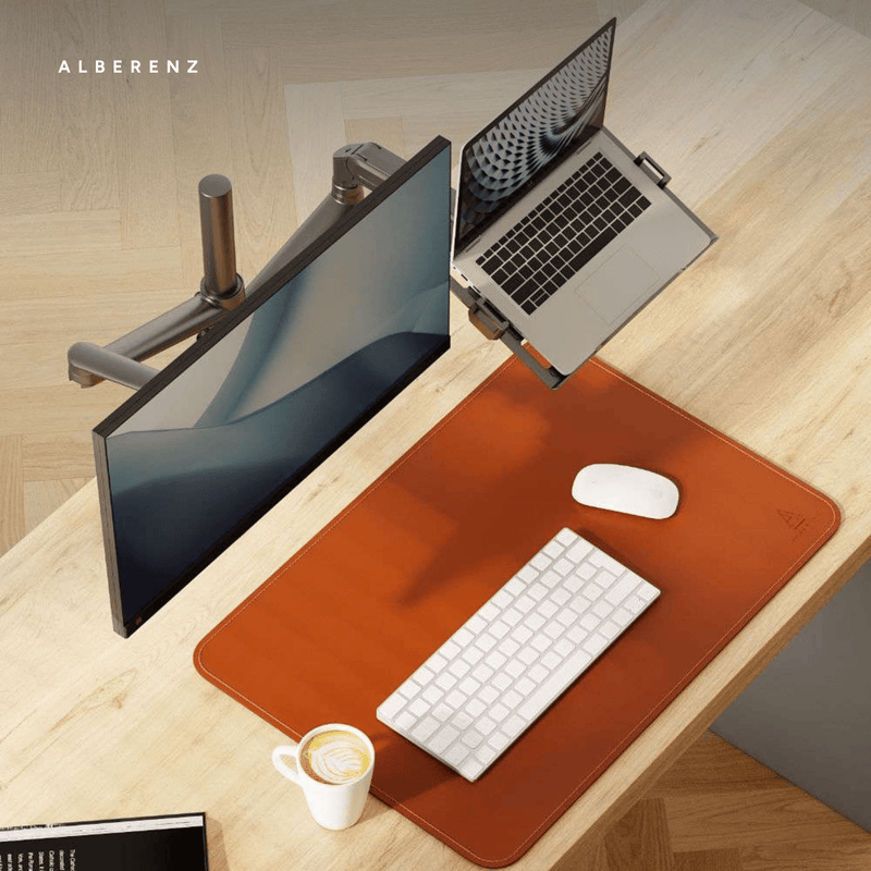 Alberenz® ramię do monitora laptopa z sprężyną gazową czarne