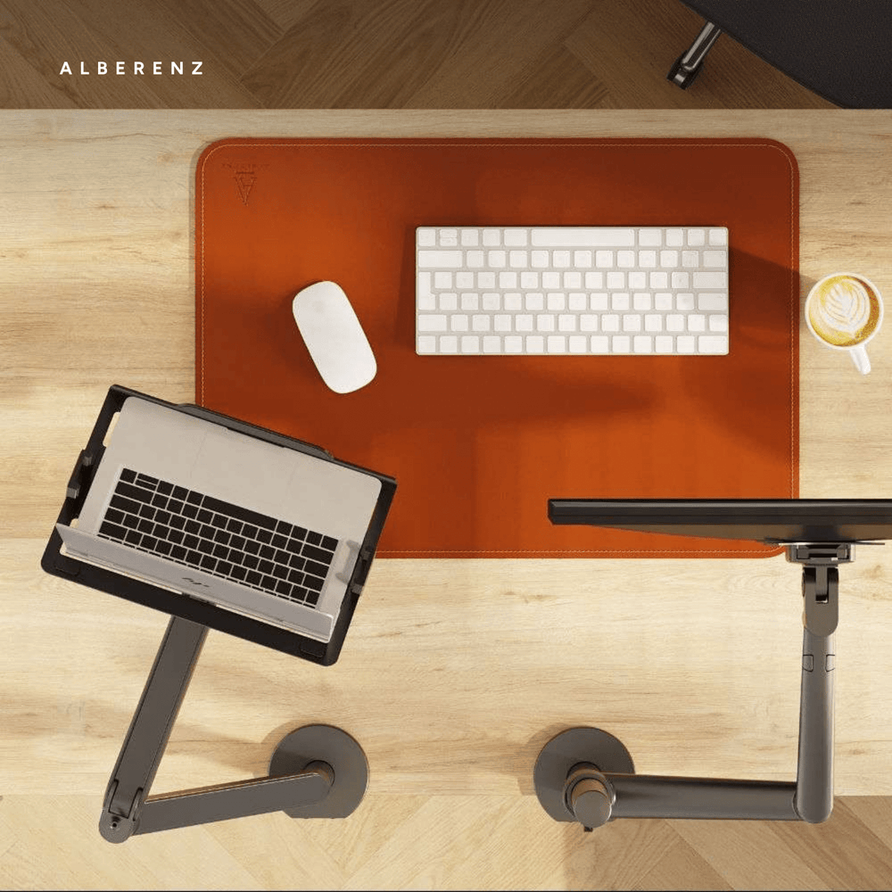 Alberenz® Ramię do laptopa z gazową sprężyną – ciemnoszare