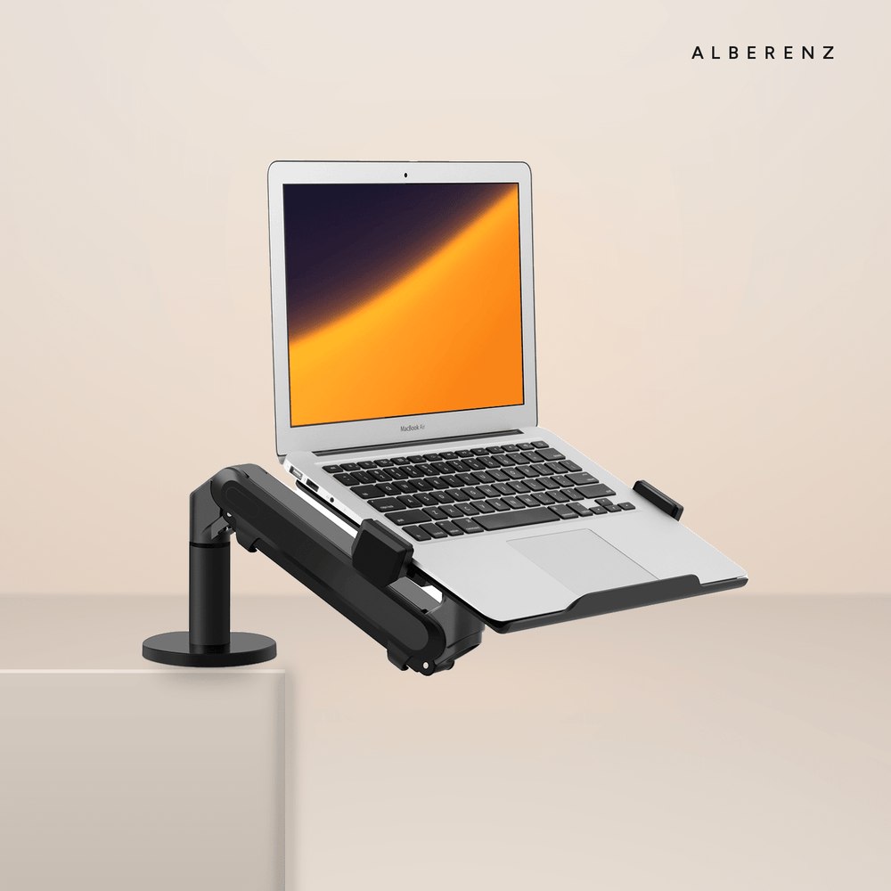 Alberenz® Ramię do laptopa z gazową sprężyną – ciemnoszare