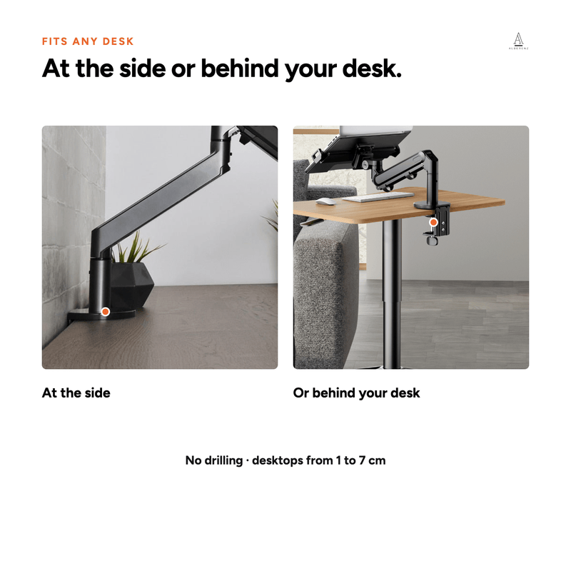 Alberenz® Laptop Arm Gas Spring - Dark Grey