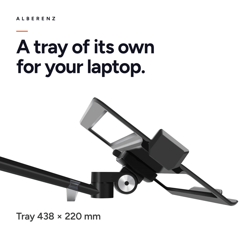 Alberenz® Laptop Monitor Arm Black