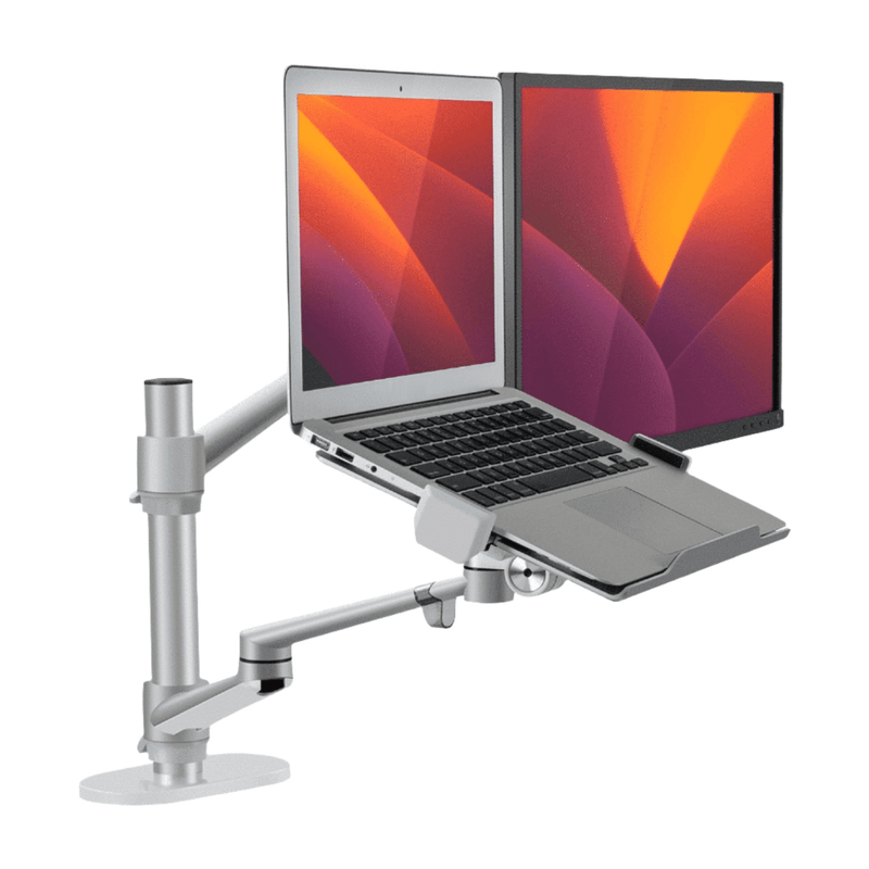Alberenz® Laptop Monitor Arm Silver