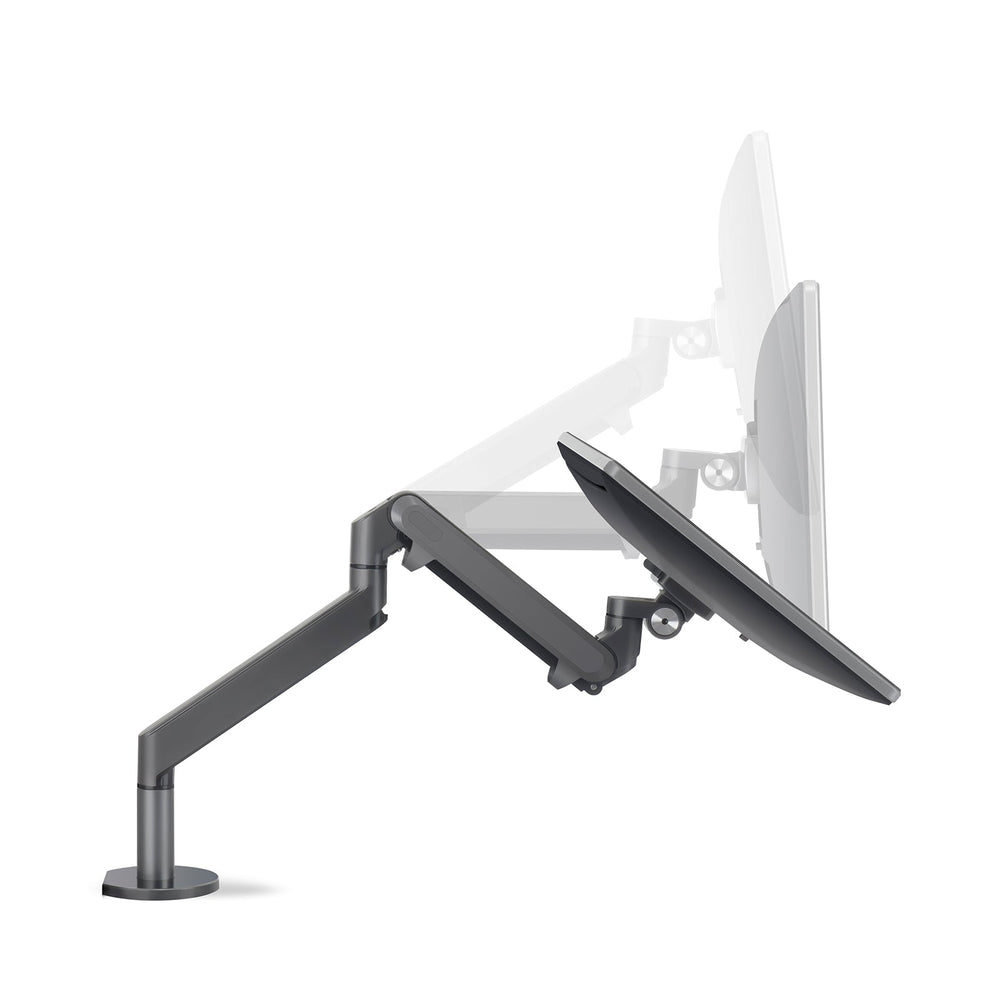 Alberenz® pojedyncze ramię do monitora z gazową sprężyną, ciemnoszare