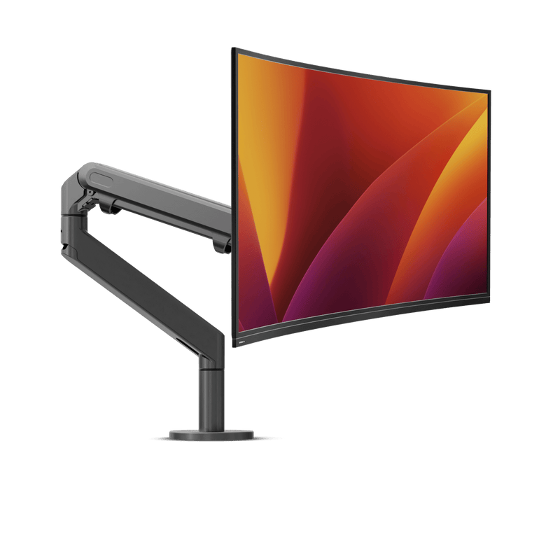 Alberenz® pojedyncze ramię do monitora z gazową sprężyną, ciemnoszare
