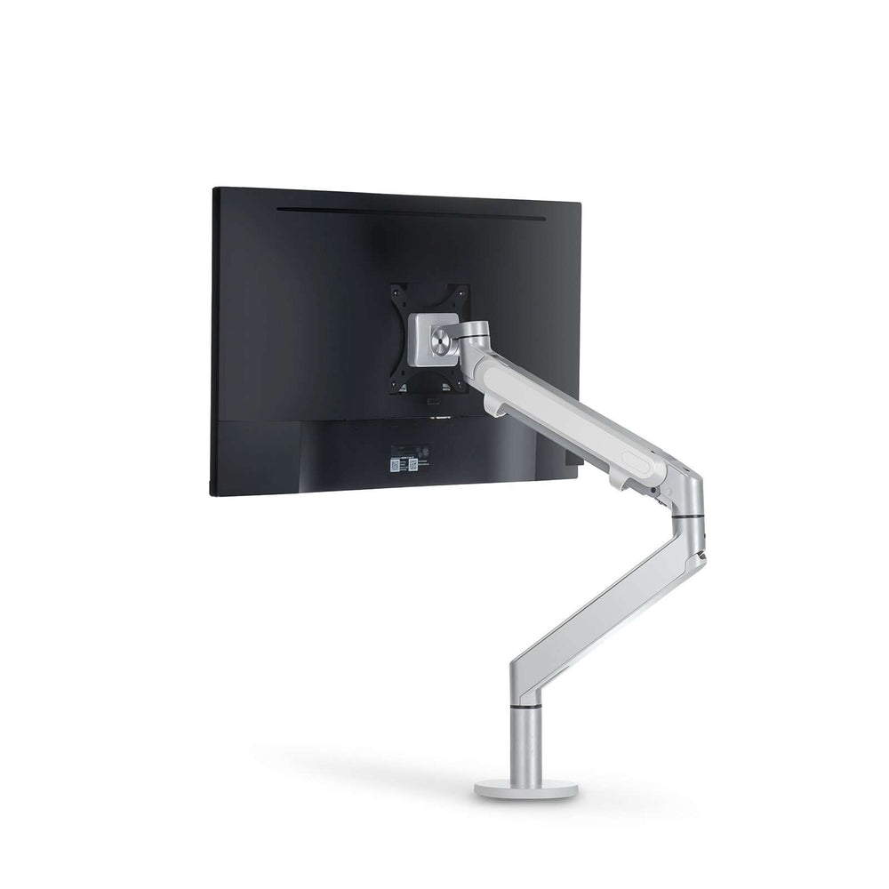 Alberenz® pojedyncze ramię do monitora z gazową sprężyną, srebrne