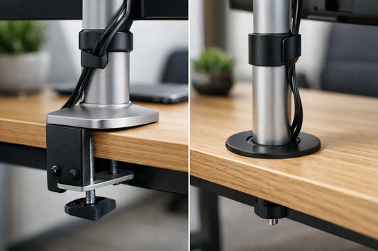 Clamp Mount vs Grommet: Which Fits Your Desk?