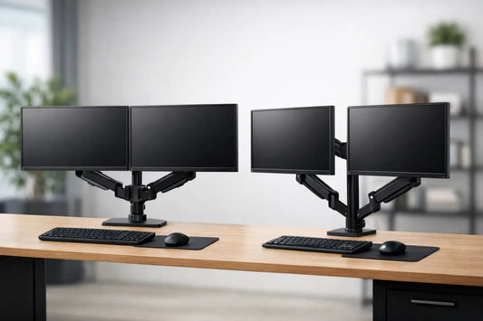 Dual Monitor Arm vs Two Single Arms Compared - Alberenz