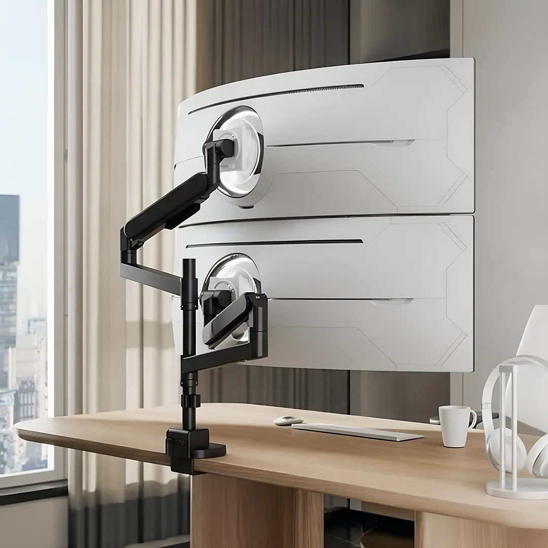 Alberenz® Alberenz Dual Heavy Duty Curved Monitor Mount (up to 2 x 57 inches)