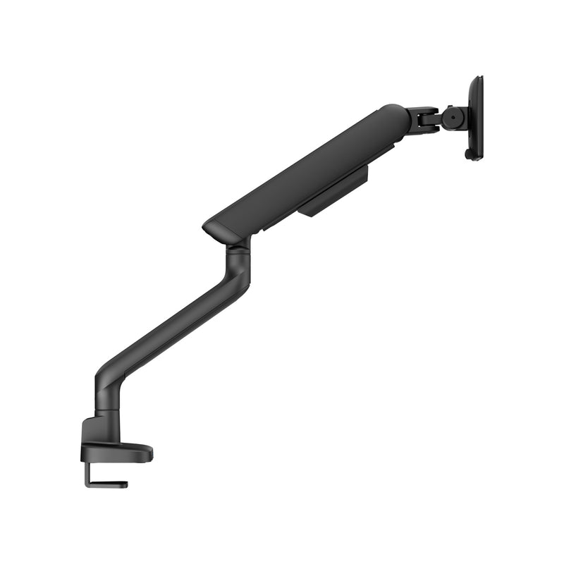 Alberenz pojedynczy uchwyt na monitor z amortyzatorem gazowym - Do 40 cali - z USB - Czarny