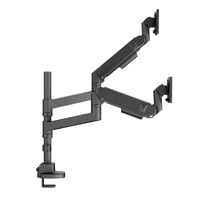 Alberenz® Podwójny uchwyt Heavy Duty ze sprężyną gazową (2 ekrany do 57 cali)