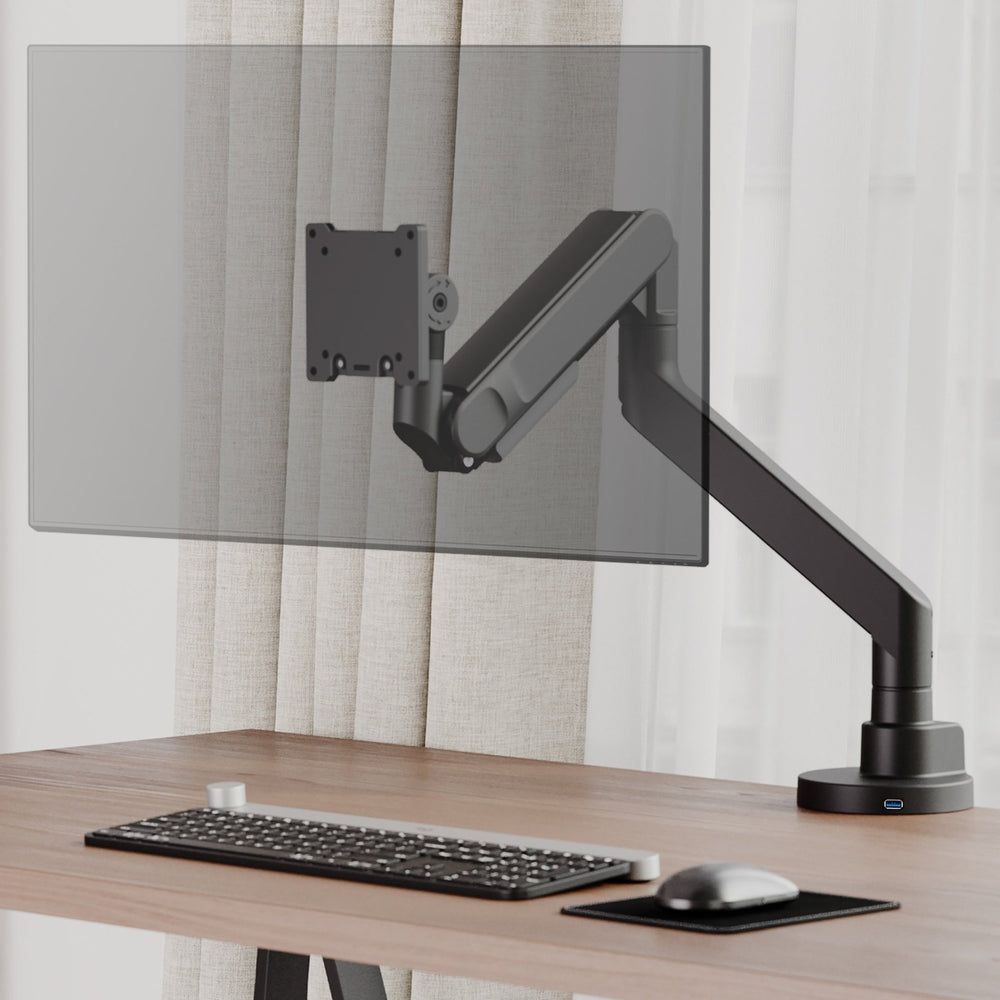 Alberenz® Wytrzymały uchwyt do monitora z siłownikiem gazowym (do 57 cali)