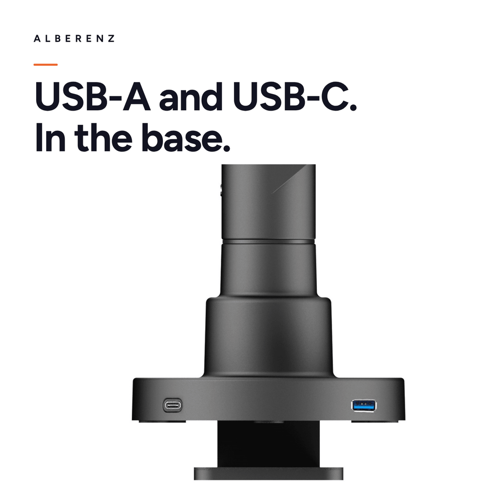 Alberenz® Heavy Duty Gas Spring Monitor Mount (up to 57 inches)