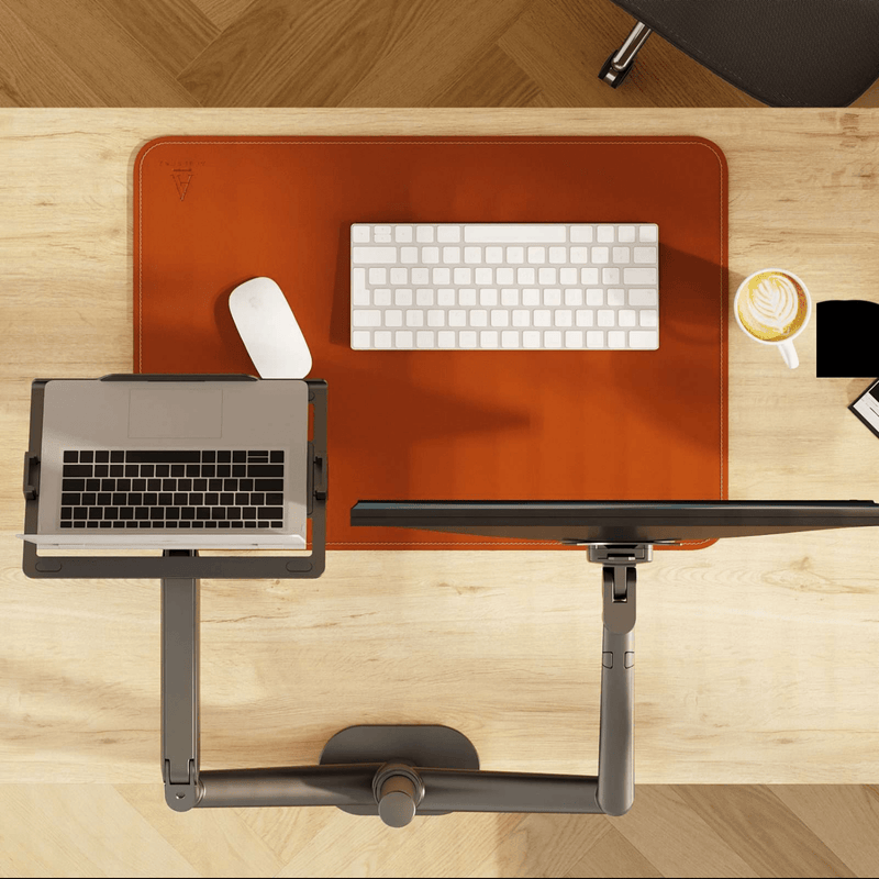 Alberenz® ramię do monitora laptopa z sprężyną gazową czarne