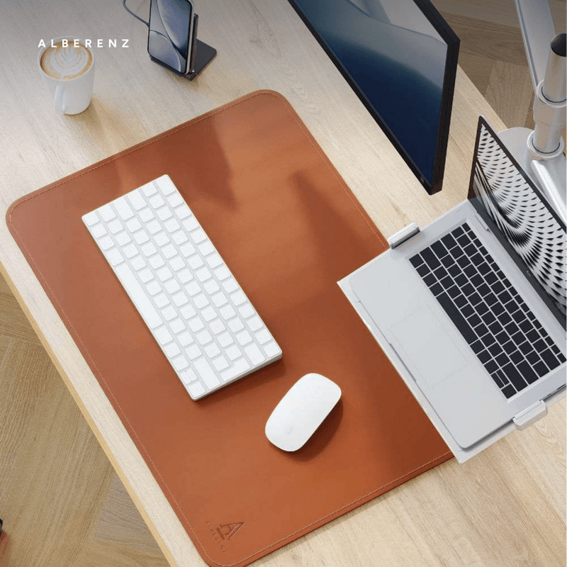 Alberenz® srebrne ramię do monitora laptopa z sprężyną gazową