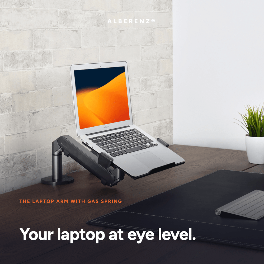 Alberenz® Laptop Arm Gas Spring - Dark Grey
