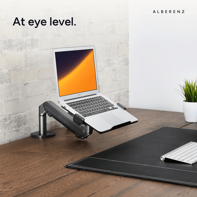 Alberenz® Ramię do laptopa z gazową sprężyną – ciemnoszare