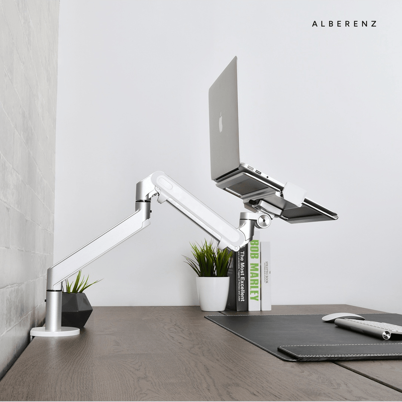 Alberenz® Laptop Arm Gas Spring Silver