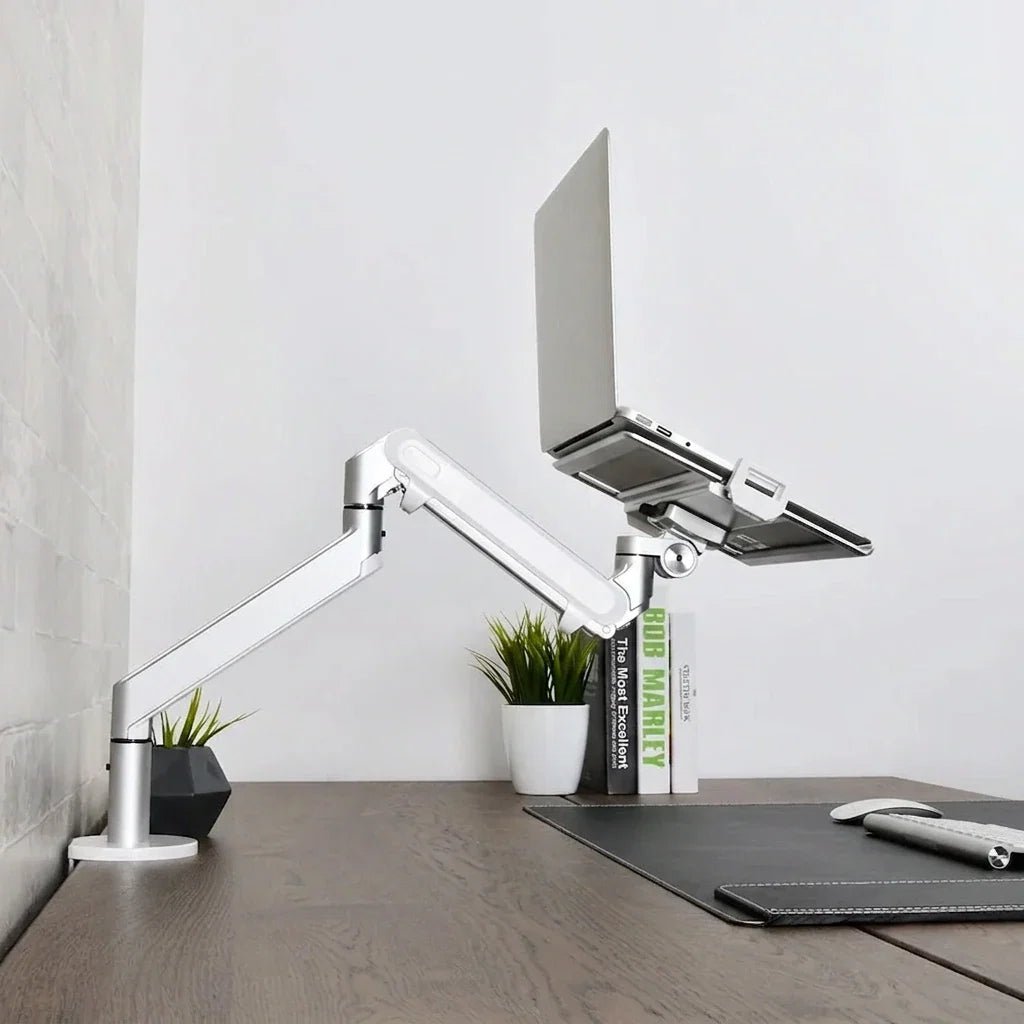 Alberenz® Laptop Arm Gas Spring Silver - Alberenz - Monitor mount