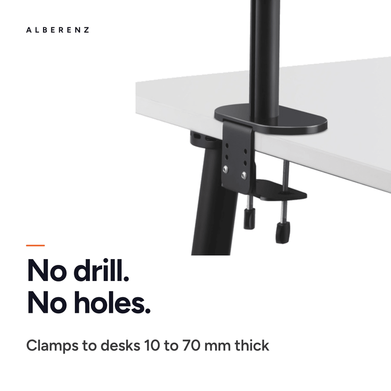Alberenz® Laptop Monitor Arm Black