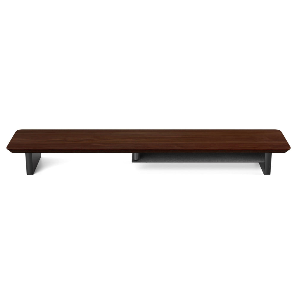 Alberenz® Walnut Wooden Monitor Riser - 2 Monitors