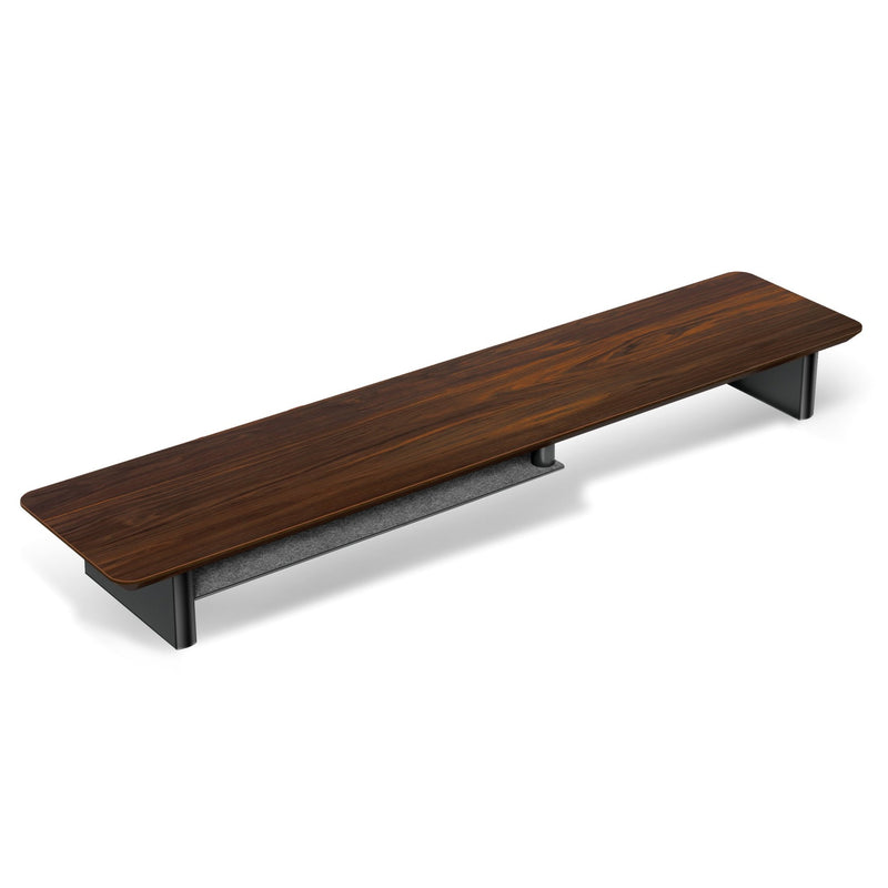 Alberenz® Walnut Wooden Monitor Riser - 2 Monitors