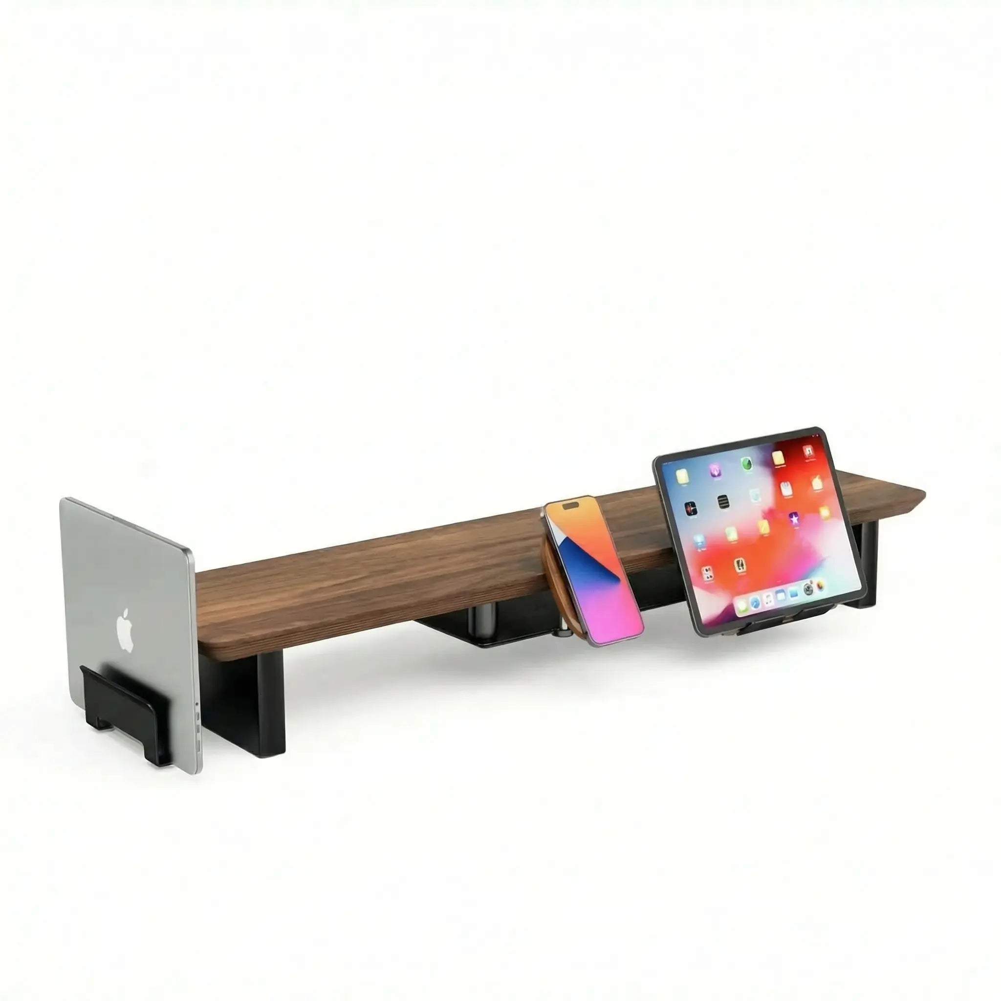 Bundle: Walnut Monitor Riser + MagSafe Charger + Laptop Holder + Tablet Stand - Alberenz - Bundles