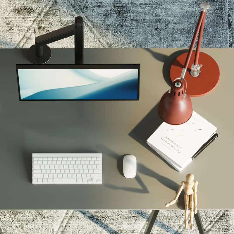Alberenz® pojedyncze ramię do monitora z gazową sprężyną, ciemnoszare